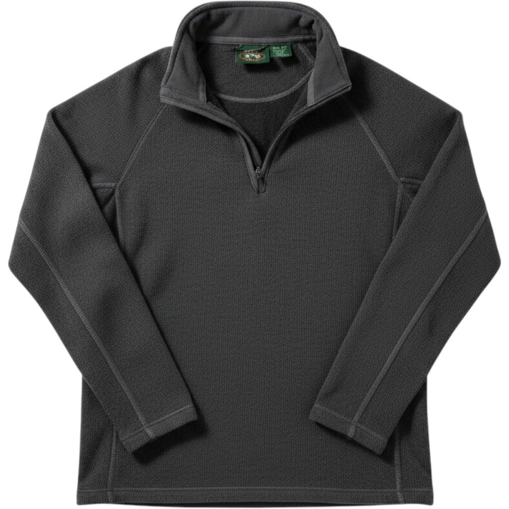 Stillwater Supply Co Mens Quarter Zip Fleece Pullover Charcoal Gray Size M